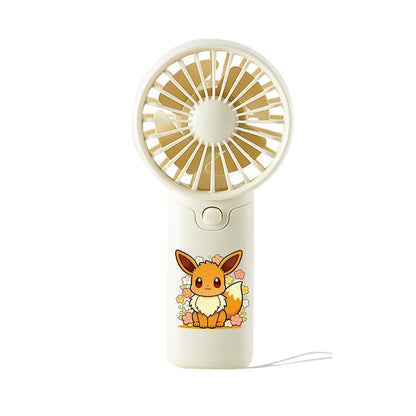 Pokemons Cartoon Cute Handheld Mini Fan for Men Women Pikachu Anime Fashion Cooling Artifact Good-looking Portable Blower Fan