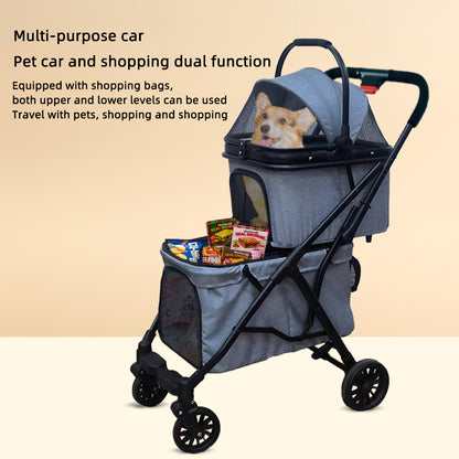 TwinVoyage 2-in-1 Multi-Pet Stroller