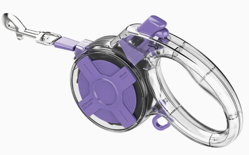 Jelly-Clear Retractable Leash