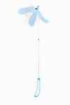 Retractable Feather Cat Wand Toy, 2-Section & 3-Section Telescopic Cat Teaser Rod with Natural Feathers for Indoor Cats & Kittens