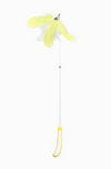 Retractable Feather Cat Wand Toy, 2-Section & 3-Section Telescopic Cat Teaser Rod with Natural Feathers for Indoor Cats & Kittens