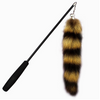 Retractable Cat Wand Toy 2-Section Telescopic Cat Wand with Fluffy Fur Tail