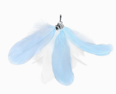 2 & 3 section Retractable Wooden Cat Feather Wand - Telescopic Carbon Fiber Teaser Toy