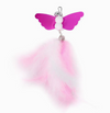 Glitter Cat Wand Toy with Butterfly Attachment and Soft Feathers