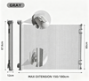 Retractable Mesh Baby Gate for Stairs and Doorways, Extra Wide Pet Safety Gate
