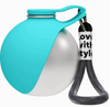 Stainless Steel Pet Water Bottle with Silicone Bowl