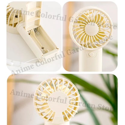 Pokemons Cartoon Cute Handheld Mini Fan for Men Women Pikachu Anime Fashion Cooling Artifact Good-looking Portable Blower Fan