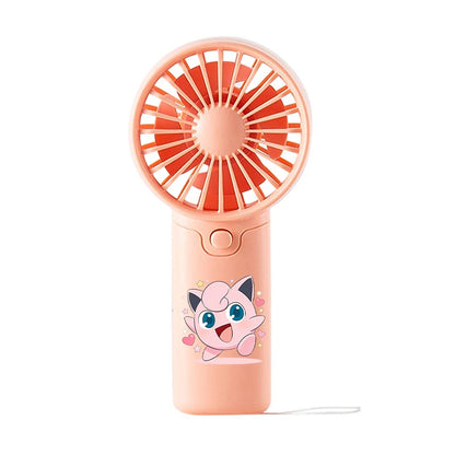 Pokemons Cartoon Cute Handheld Mini Fan for Men Women Pikachu Anime Fashion Cooling Artifact Good-looking Portable Blower Fan