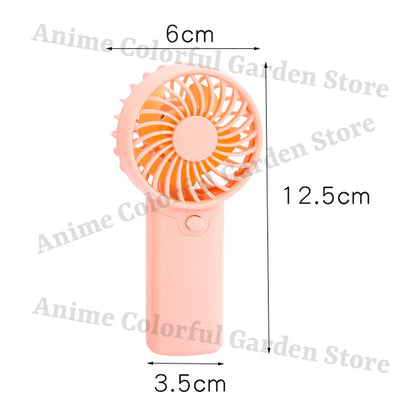 Pokemons Cartoon Cute Handheld Mini Fan for Men Women Pikachu Anime Fashion Cooling Artifact Good-looking Portable Blower Fan