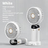 NEW Foldable Handheld Portable Fan Mini Foldable HandFan with USB Rechargeable Battery Desk Outdoor Neck Hanging 5 Speed Fan ﻿