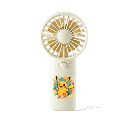 Pokemons Cartoon Cute Handheld Mini Fan for Men Women Pikachu Anime Fashion Cooling Artifact Good-looking Portable Blower Fan